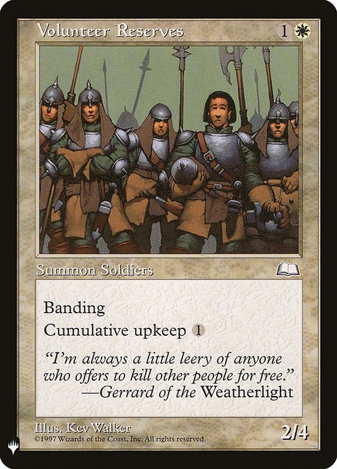Volunteer Reserves (The List)
