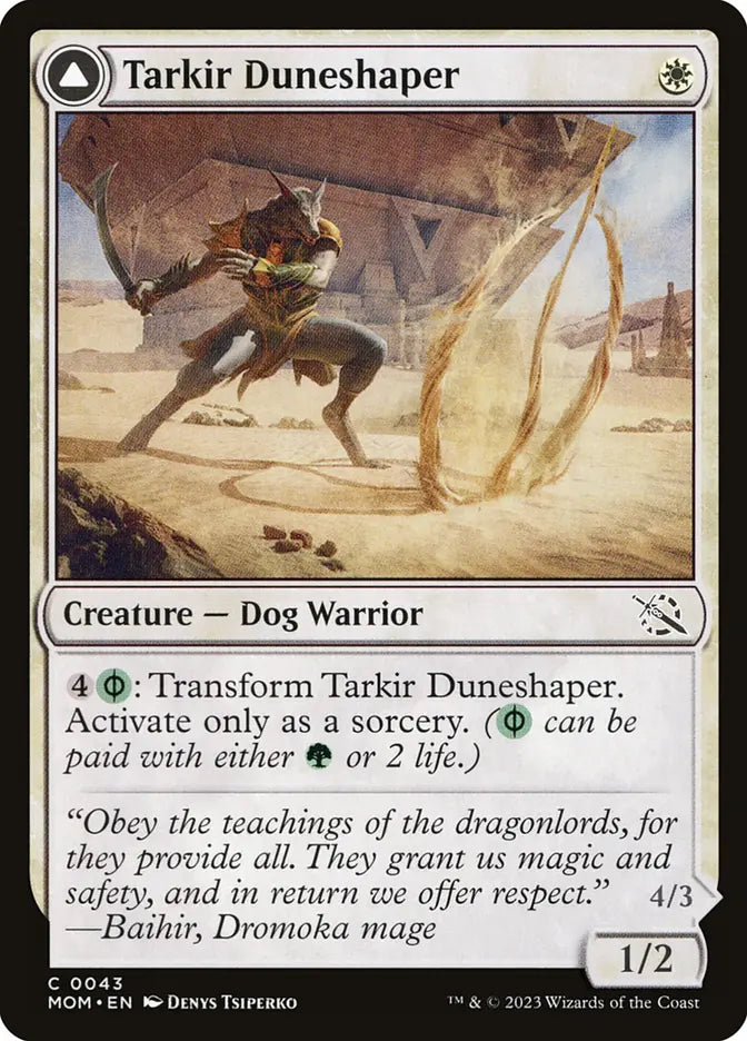 Tarkir Duneshaper // Burnished Dunestomper (March of the Machine)